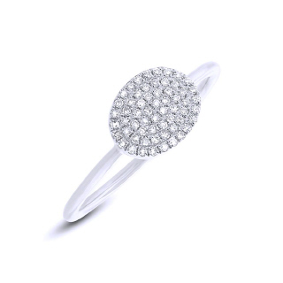 Oval Pave Ring