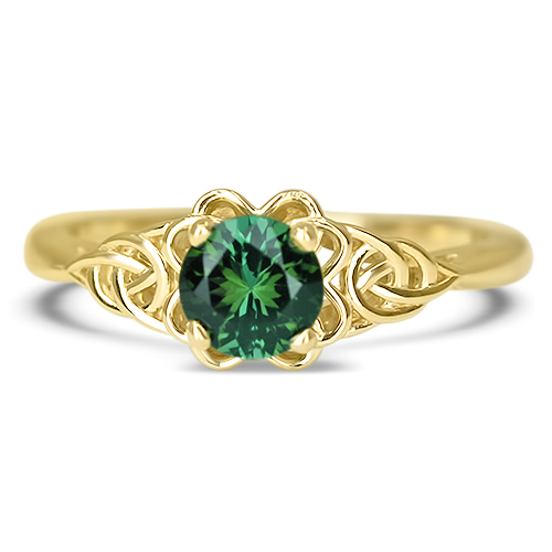Maine green tourmaline ring